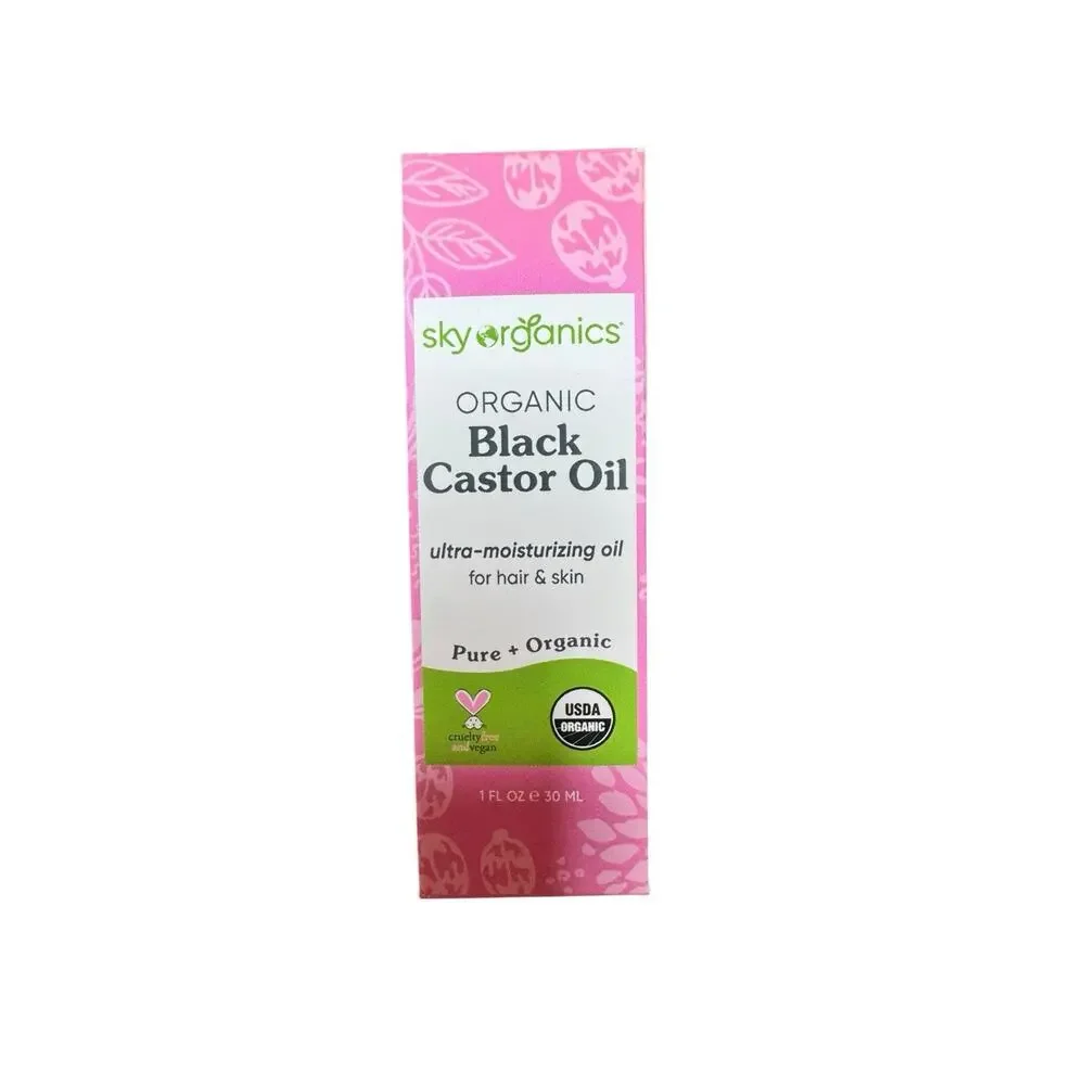 Lot of 11 Sky Organics Organic Black Castor Oil Moisturizing Hair Skin Oil 30ml